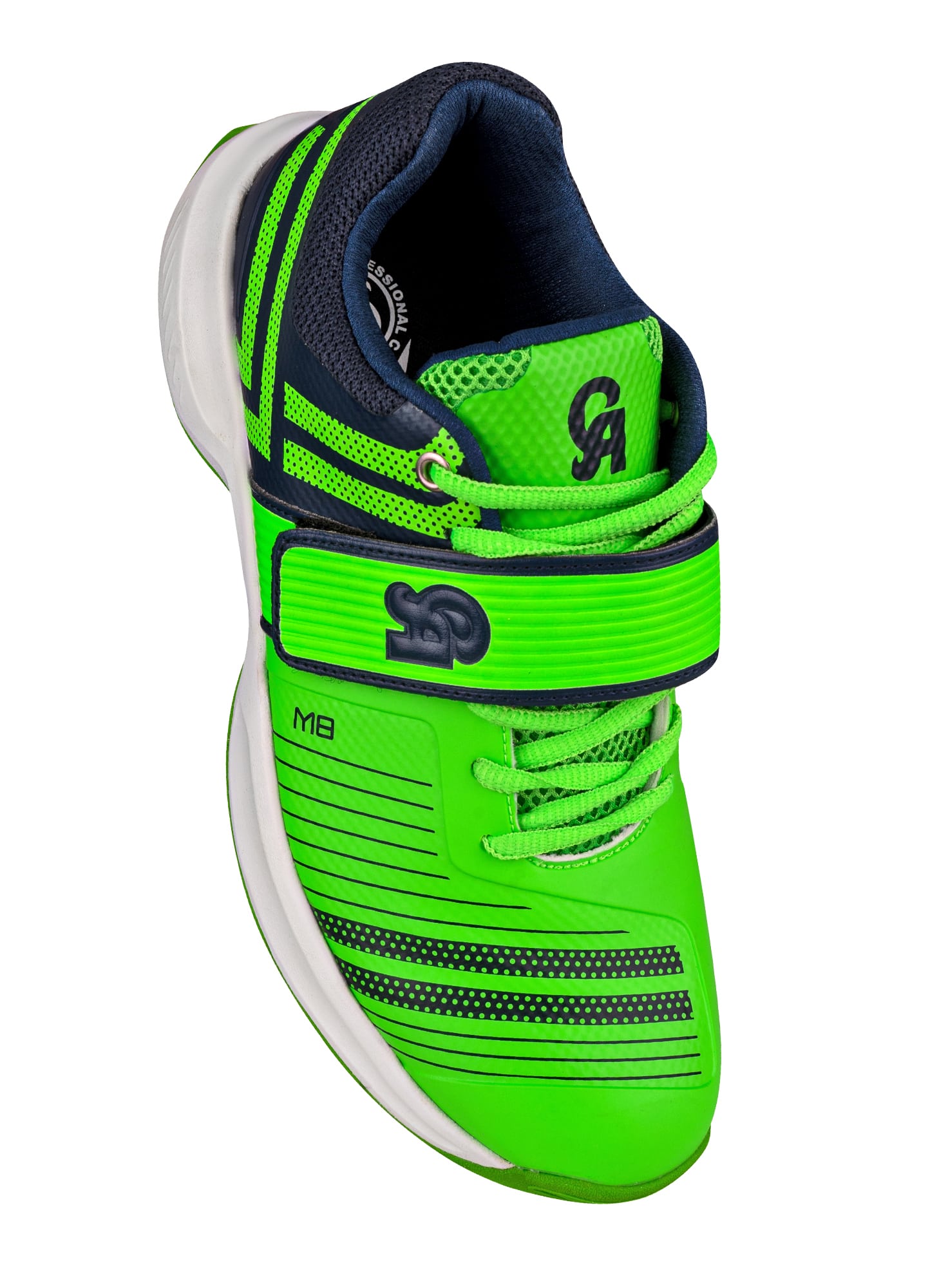 aHR0cHM6Ly90aGVj-01KRZPK604Z4FYFKVDPMGBAKTN.jpg M-8 Cricket Shoes (Green/Navy) - Image 1